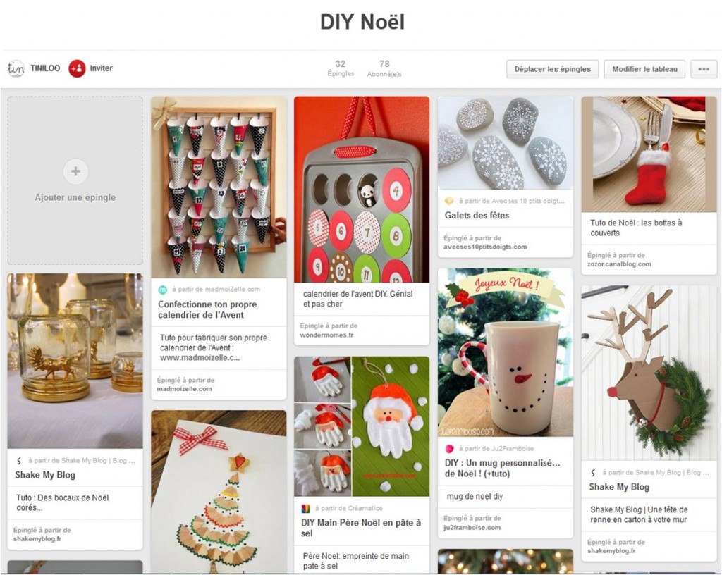 pinterest diy noel