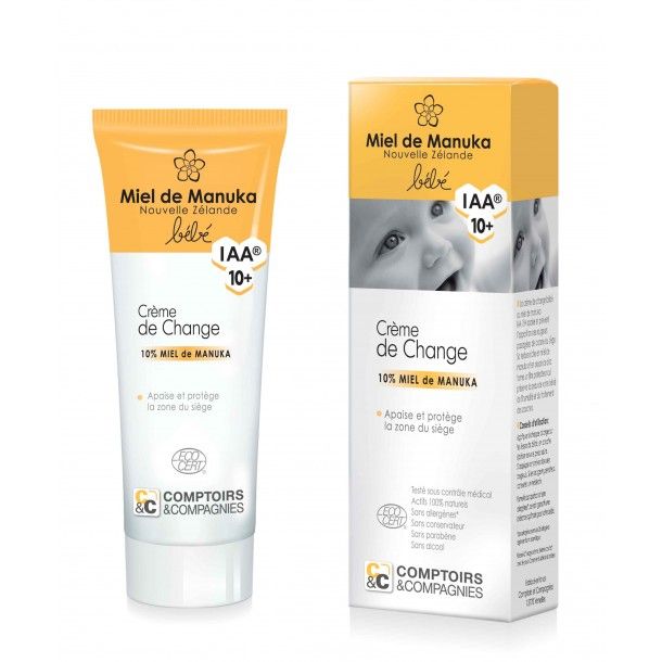 CREME DE CHANGE BEBE BIO 10% MIEL DE MANUKA