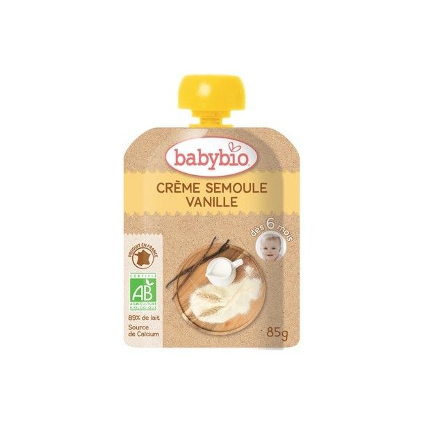 Crème semoule vanille