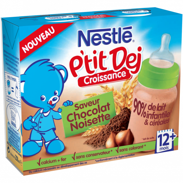 NESTLE P'tit Dej saveur chocolat noisette