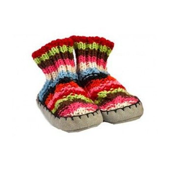 Petits chaussons en coton bio 3/6 mois