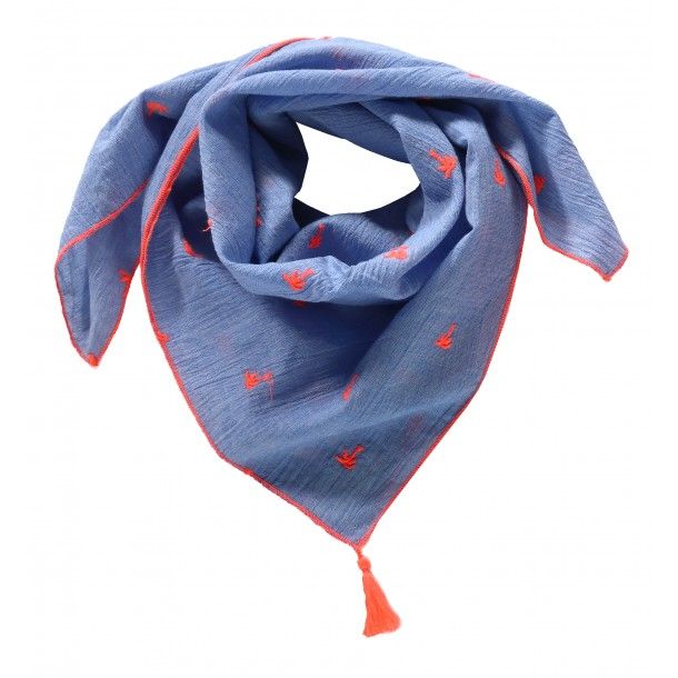 Foulard brodé