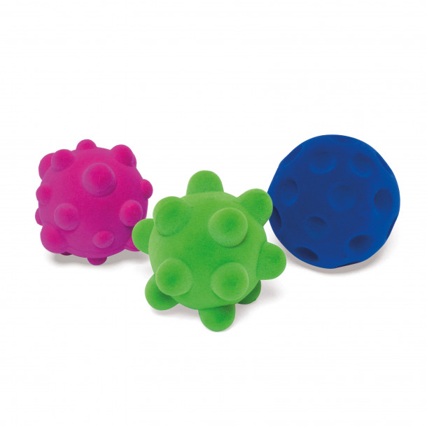 Set de 3 mini balles sensorielles