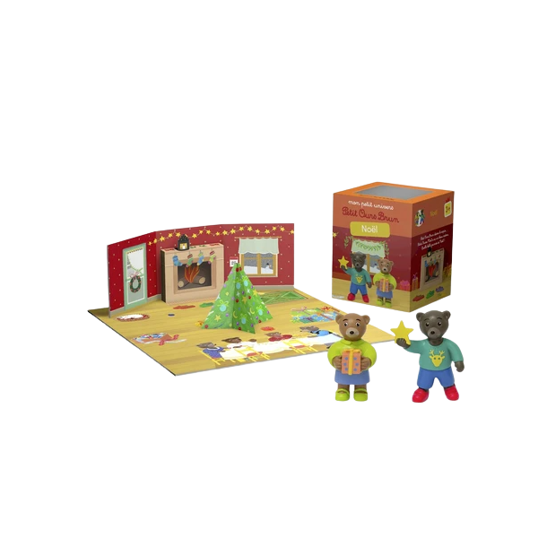 Jouet Petit Ours Brun - set de 3 figurines