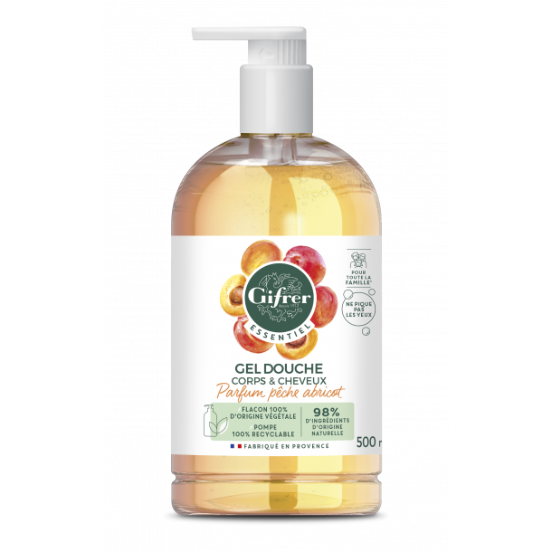 Gel douche Corps & Cheveux - Pêche abricot