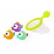 Epuisette avec 3 poissons