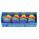 Ensemble de 4 Gommes Oeufs Arc-En-Ciel
