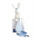 Doudou lapin mouchoir - 10 cm