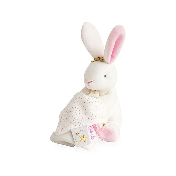 Doudou lapin mouchoir - 10 cm