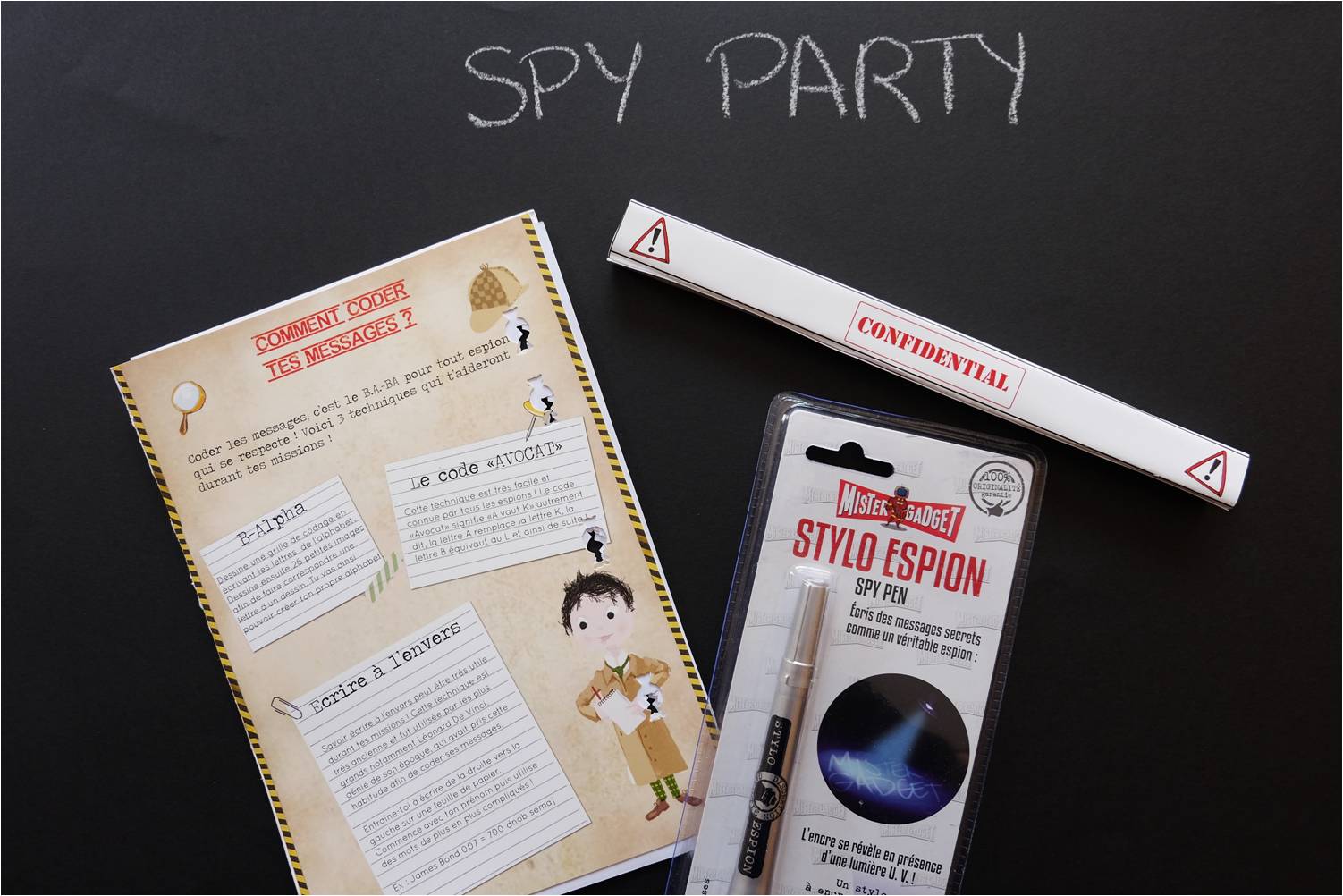 Anniversaire D Enfants Theme Agent Secret Tiniloo
